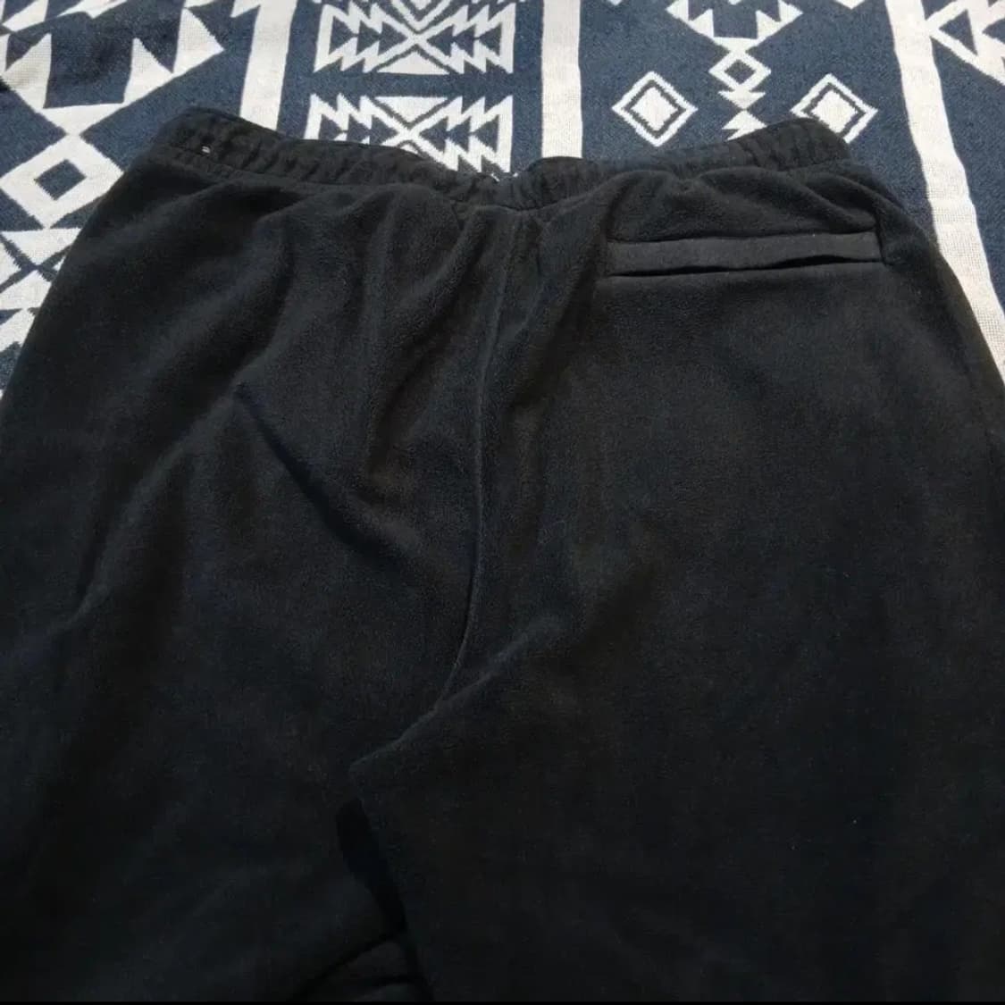 나이키 에어조던 블랙 플라이트 로고패치 플리스 후리스 밴딩 스웻팬츠 트레 상품이미지5