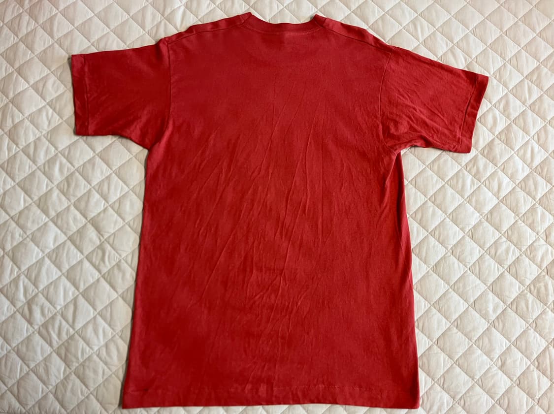 빈티지 USA 90s 프룻오브더룸 싱글스티치 피싱 물고기 티셔츠 L 상품이미지6