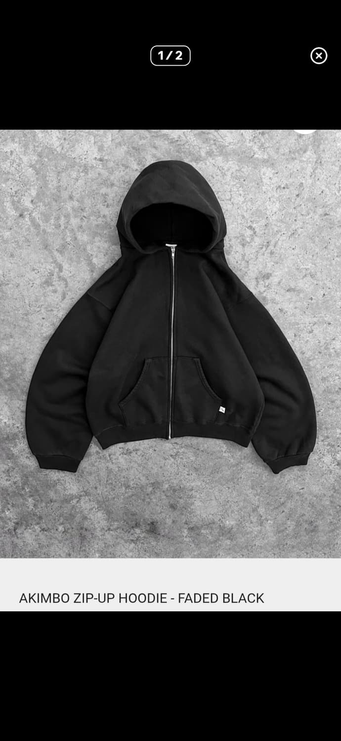 아킴보 후드집업M ---> L사이즈로 교환 상품이미지1