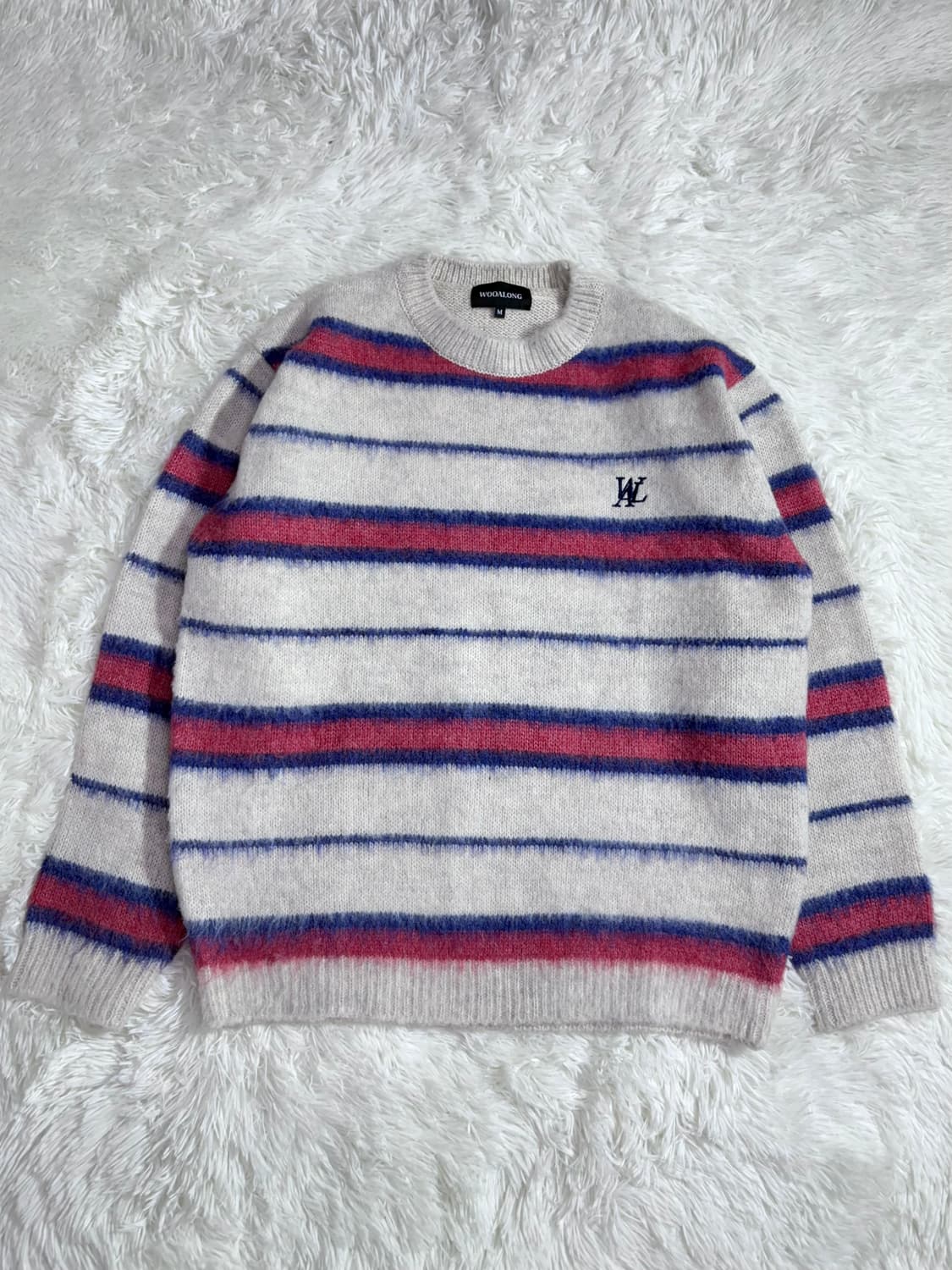 우알롱 스몰로고 니트  상품이미지3