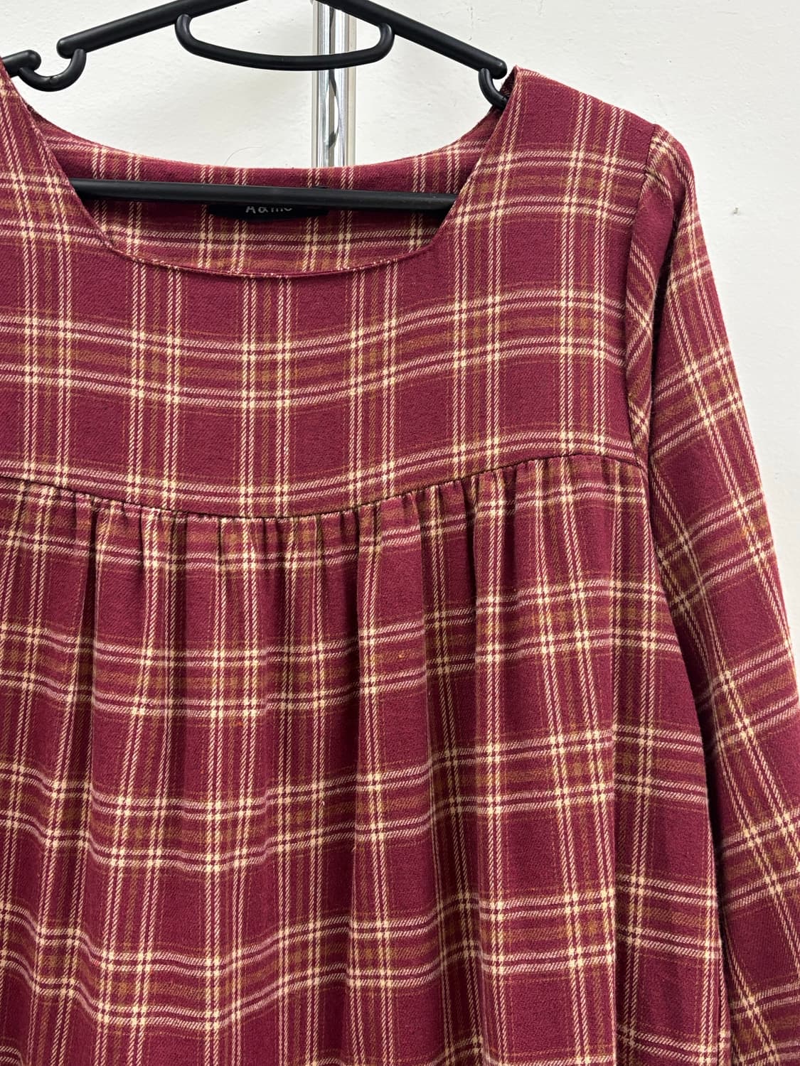 빈티지 모리걸 체크 원피스 상품이미지5