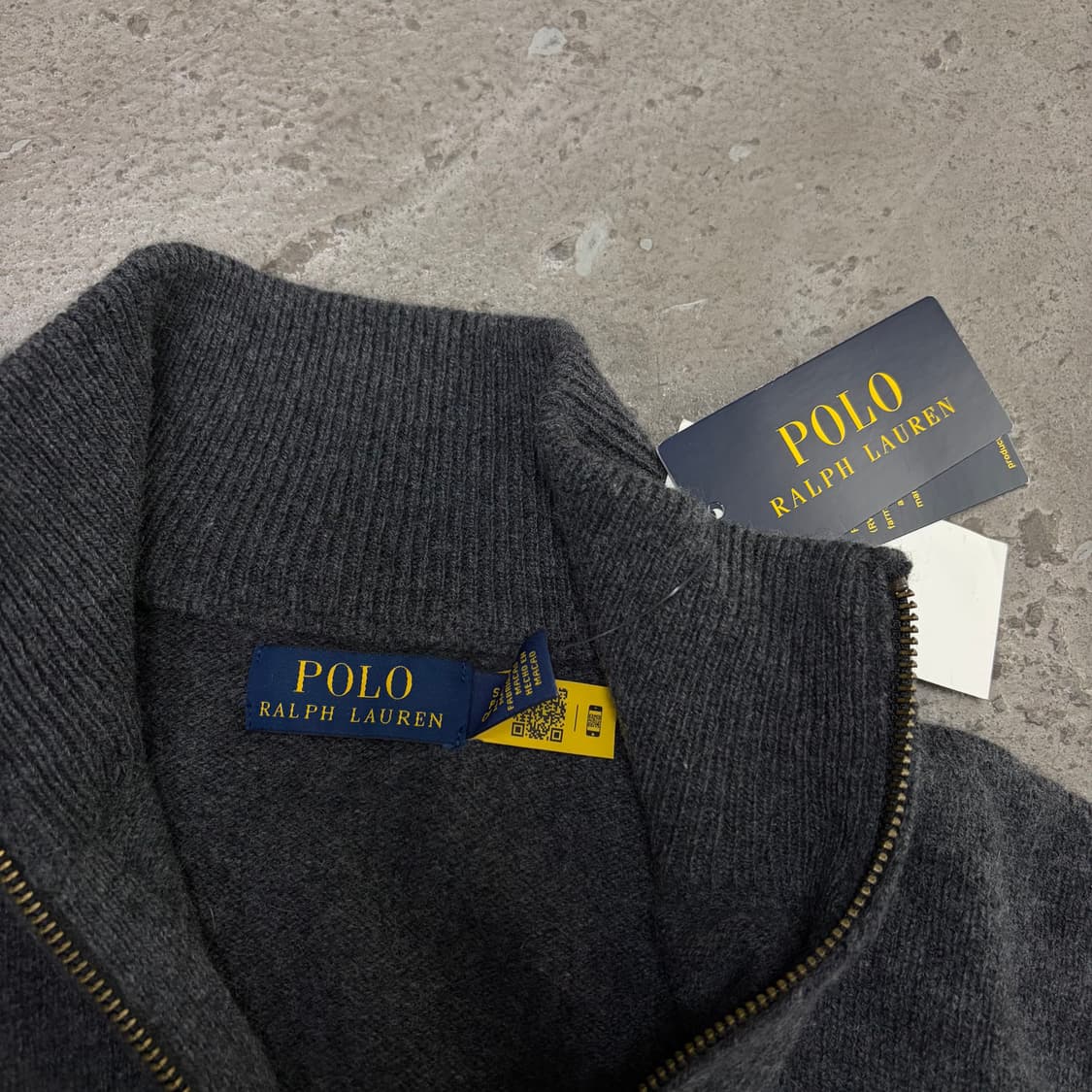 폴로 반집업 니트[2296] 상품이미지6
