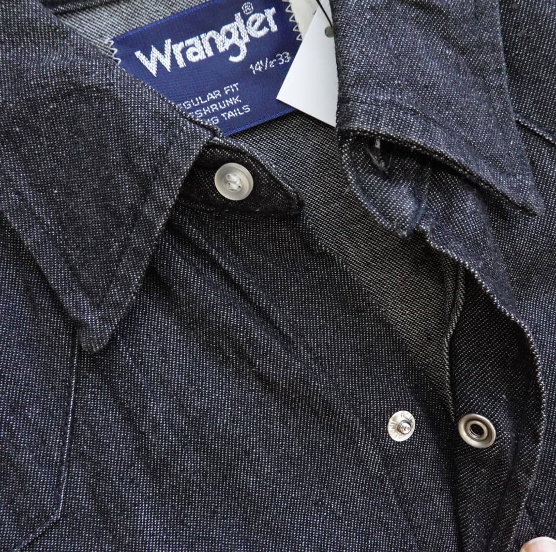 Wrangler 랭글러 블랙 데님 셔츠 1870 상품이미지8