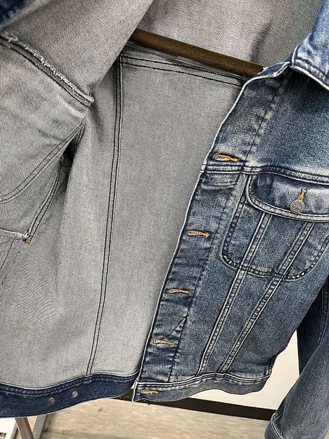 100) 아페세 중청 데님자켓  상품이미지6