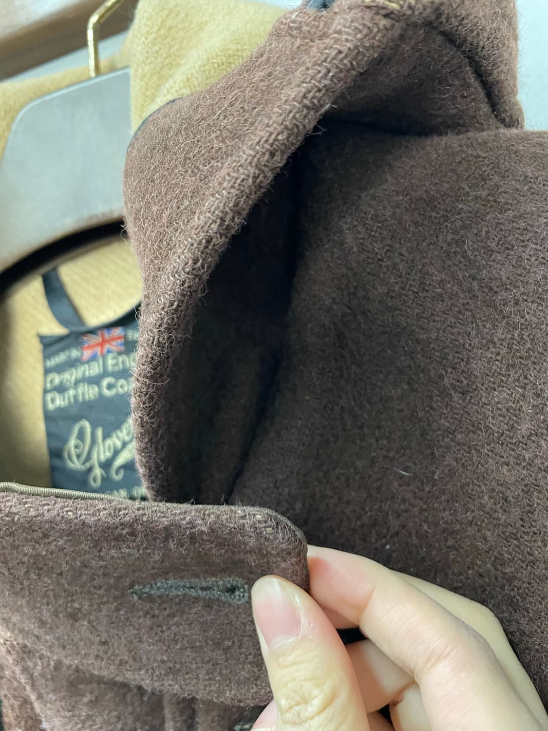 글로버올 브라운 더플 코트 H1390 상품이미지6