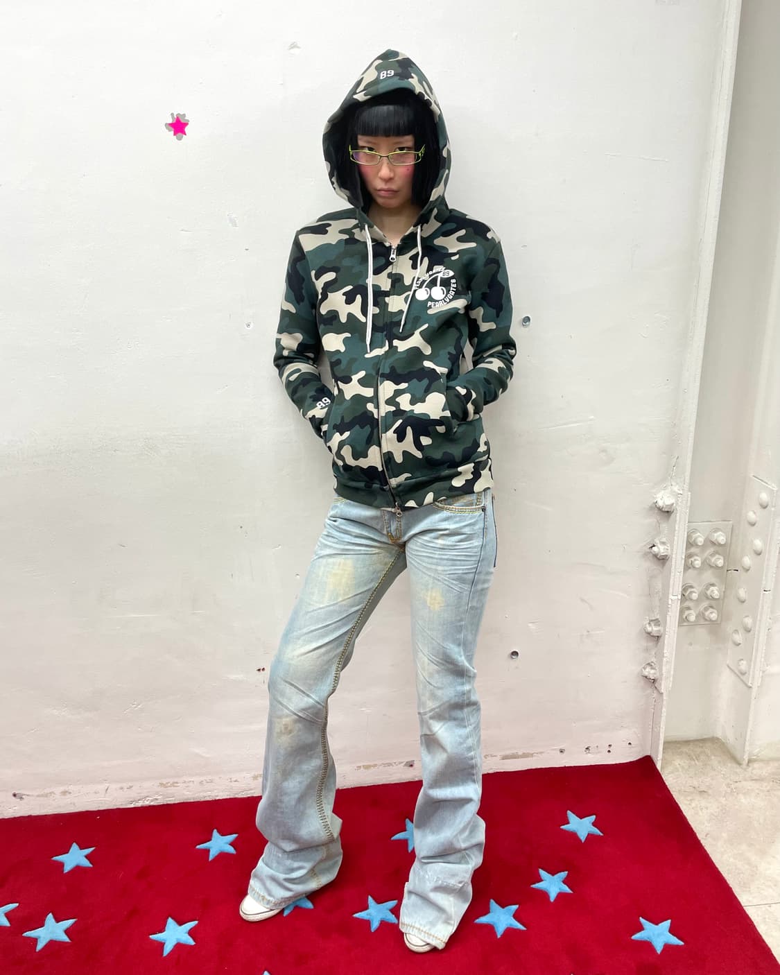 Military Cherry Hooded Zip-Up  상품이미지5