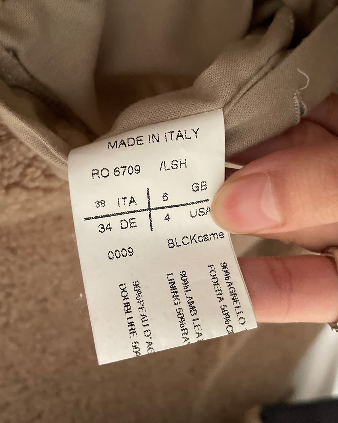 릭오웬스 12fw olmar&mirta 하이넥 드레이프 무스탕자켓 상품이미지10