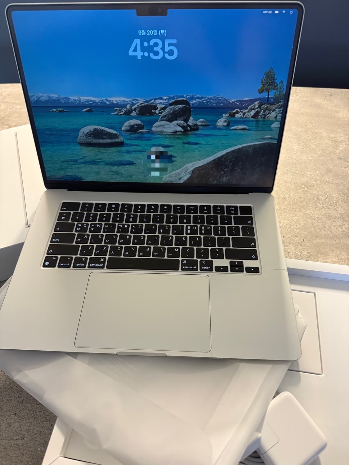 (풀박스)맥북에어m2 15인치 256기가 실버 상품이미지4