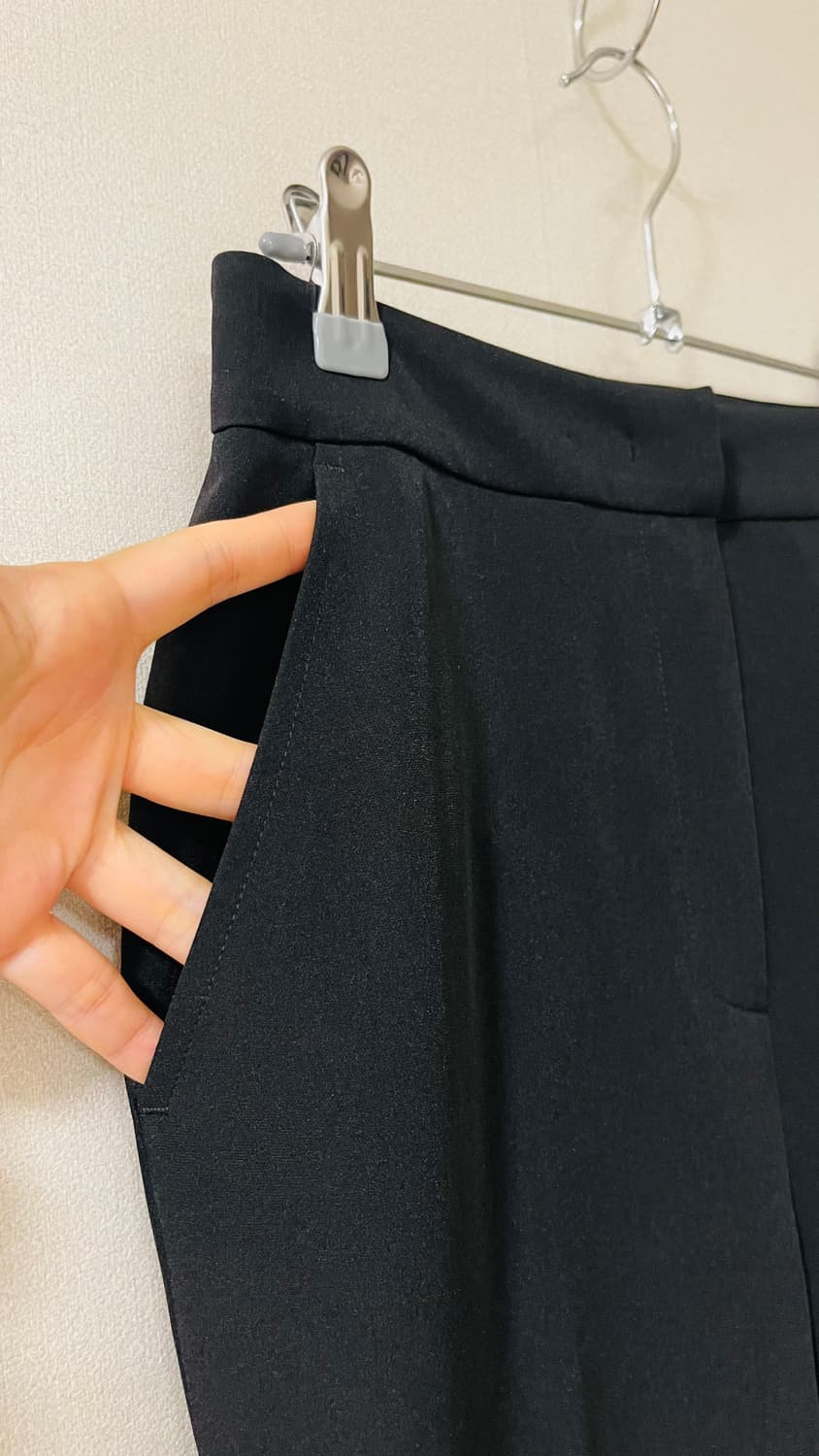 택달린새상품) 메비 MÉHVIE 블랙 부츠컷 슬랙스. 정가 12만원대.  상품이미지5