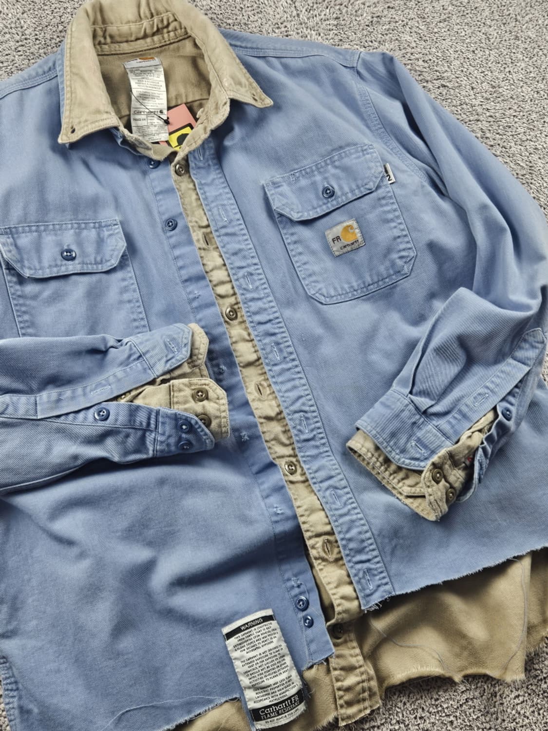 FR칼하트 레이어드 리워크 커스텀 워크 셔츠 ( XL ) / 10644 상품이미지6