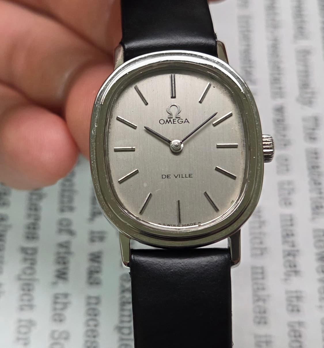 빈티지 오메가 드빌 엘립스 순정 실버다이얼 수동 메커니컬 여성용 상품이미지6
