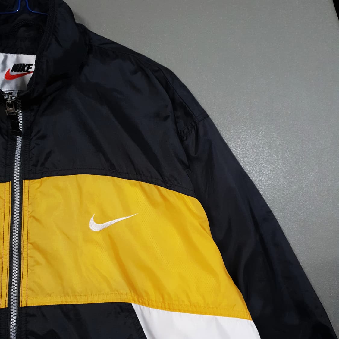 실측 XL) 나이키 90s 올드스쿨 스우시 빅로고 바람막이 집업 자켓 상품이미지4