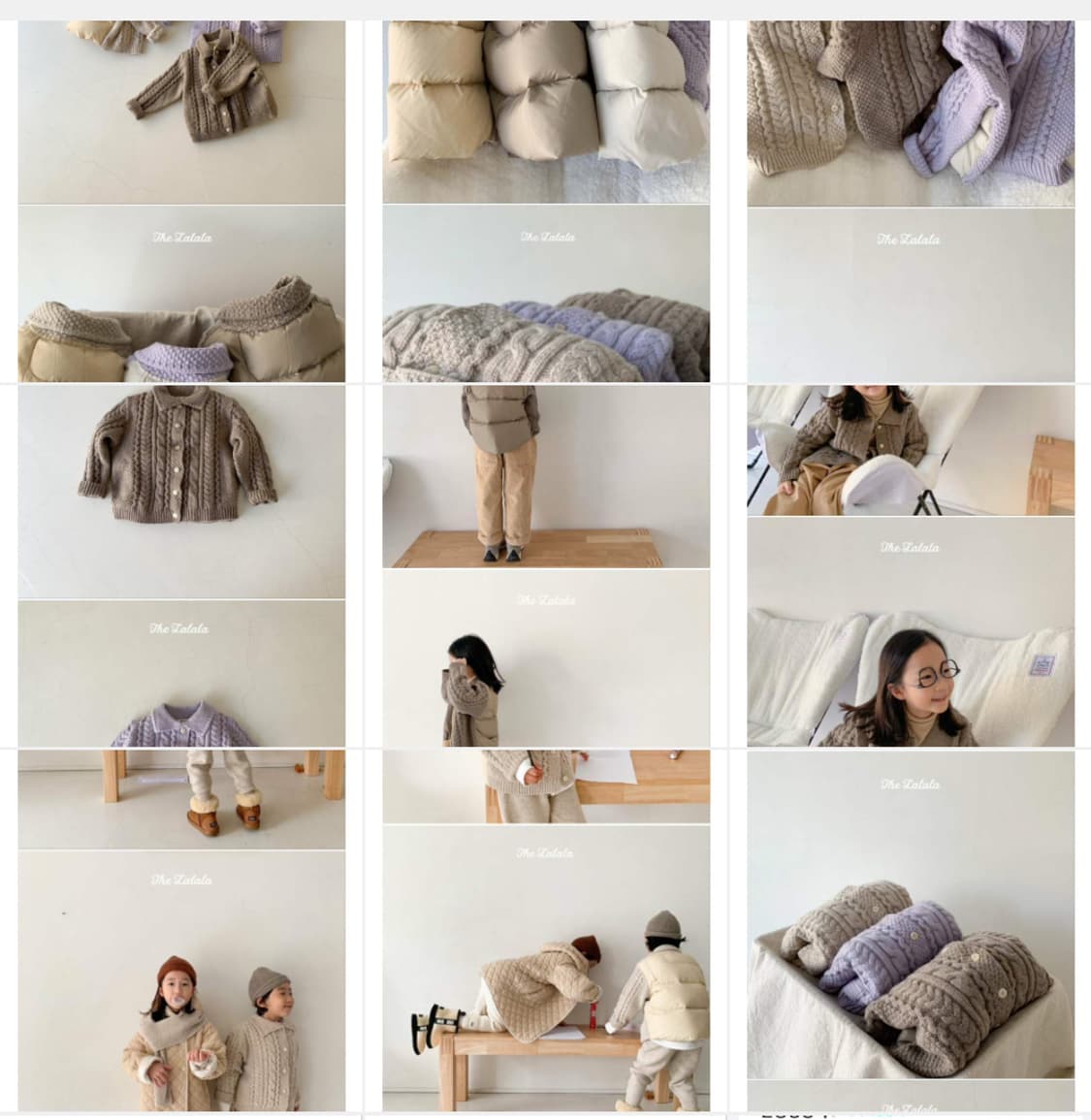 더라라라 키즈 캐시미어 니트 다운 패딩 상품이미지1