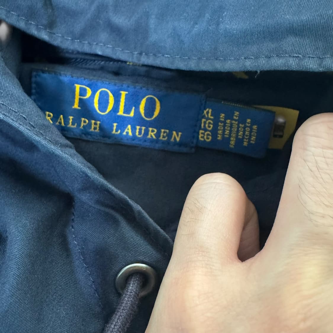 신형 QR라벨 폴로 랄플로렌 네이비 후드자켓 상품이미지5