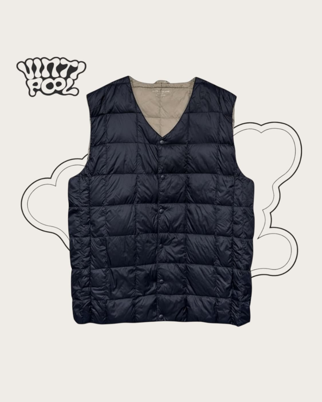 폴햄 프리미엄 덕다운 경량 패딩조끼 XL 네이비 상품이미지1