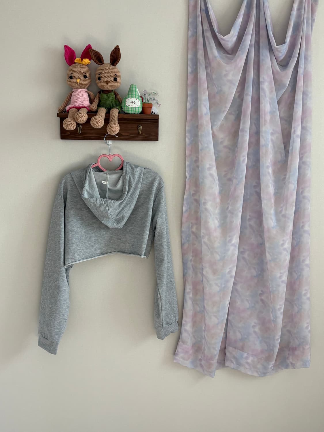 회색 후드티 상품이미지2