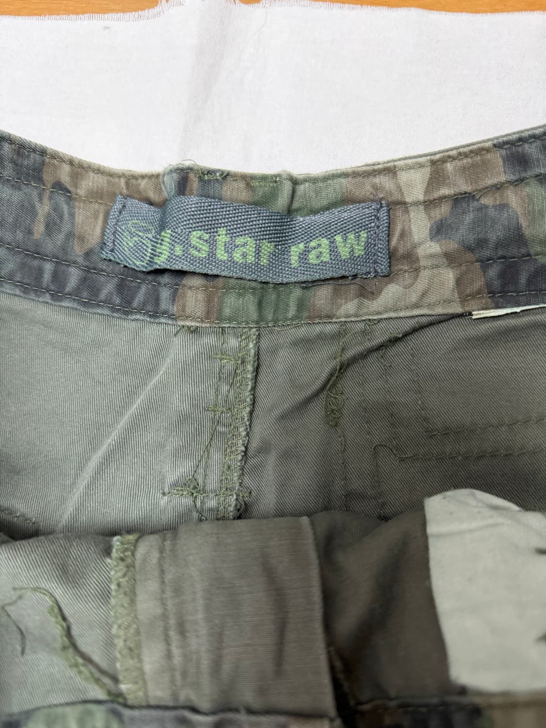 지스타 로우 멀티포켓 와이드 카고팬츠 카키 올리브 상품이미지6