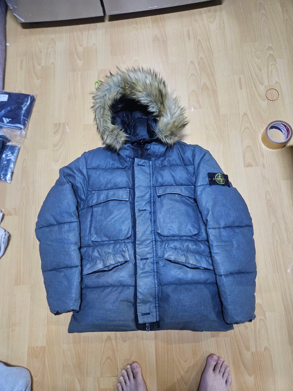 정품) 스톤아일랜드 패딩 리노 레지나토 구스다운 tc M사이즈 상품이미지5