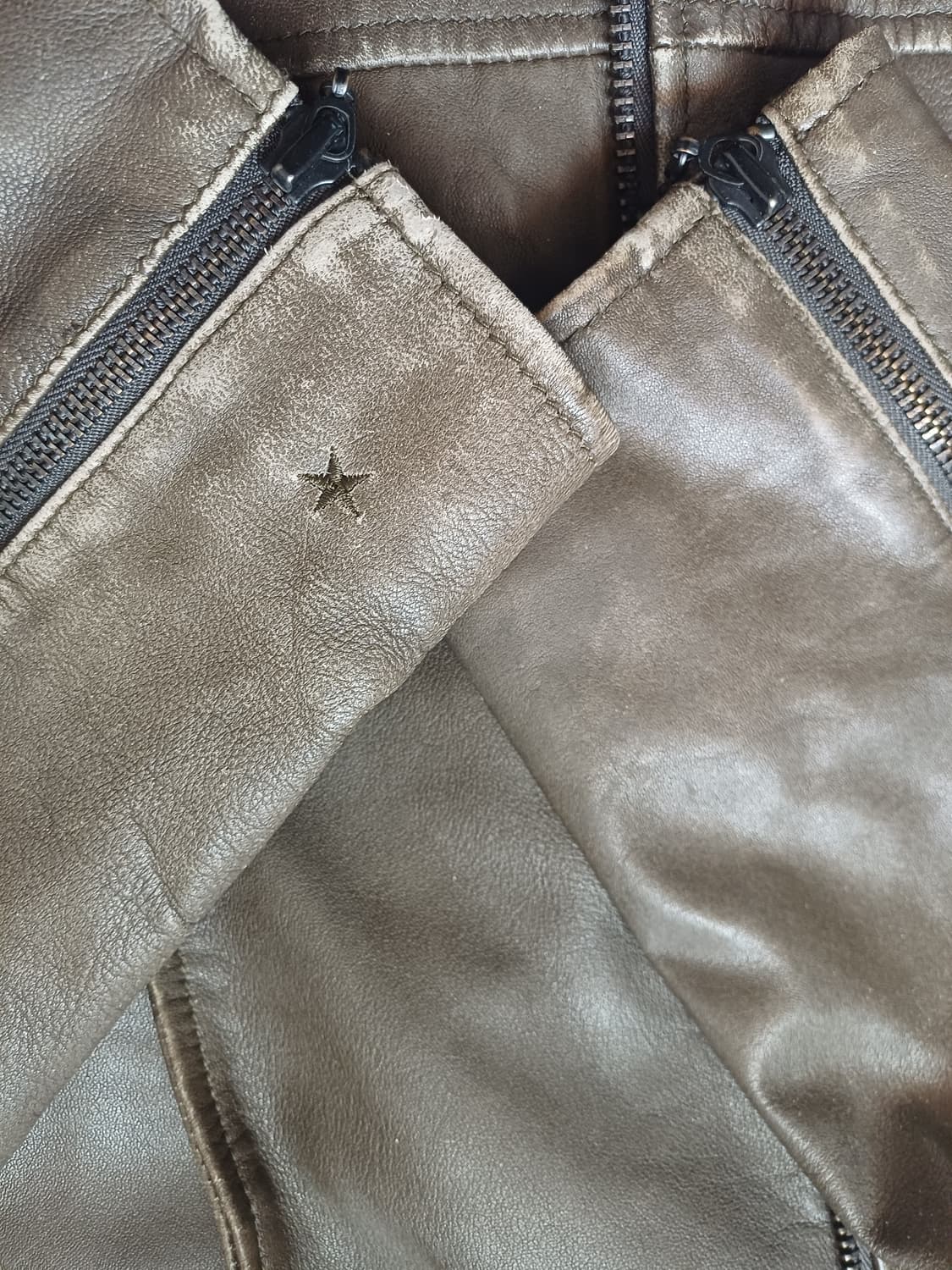 [희귀/L] 컨버스 x 존 바바토스 아카이브 빈티지 양가죽 라이더 자켓 상품이미지8