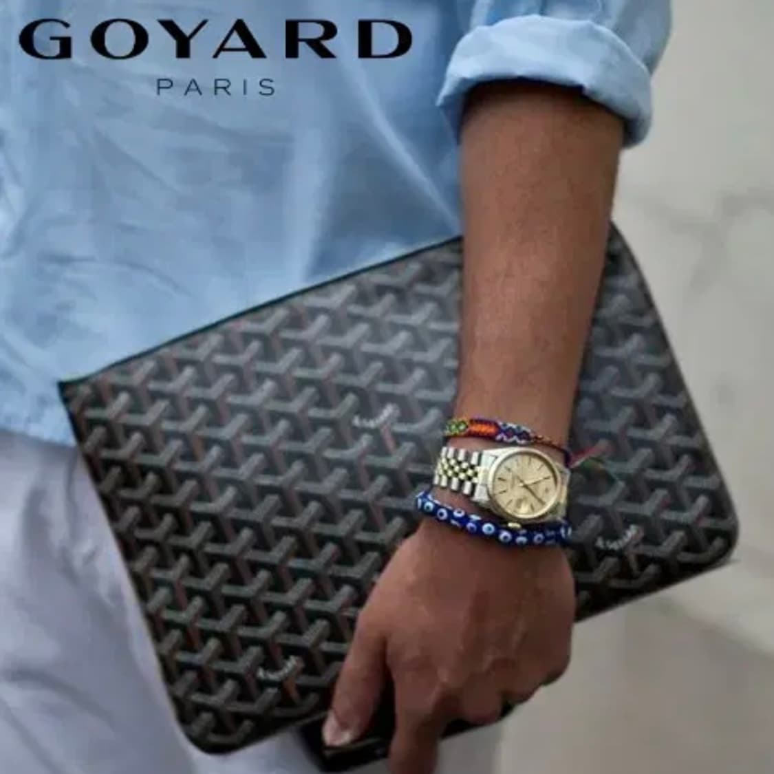 [정품] GOYARD 고야드 세나 포쉐트 MM 블랙 클러치백 상품이미지2