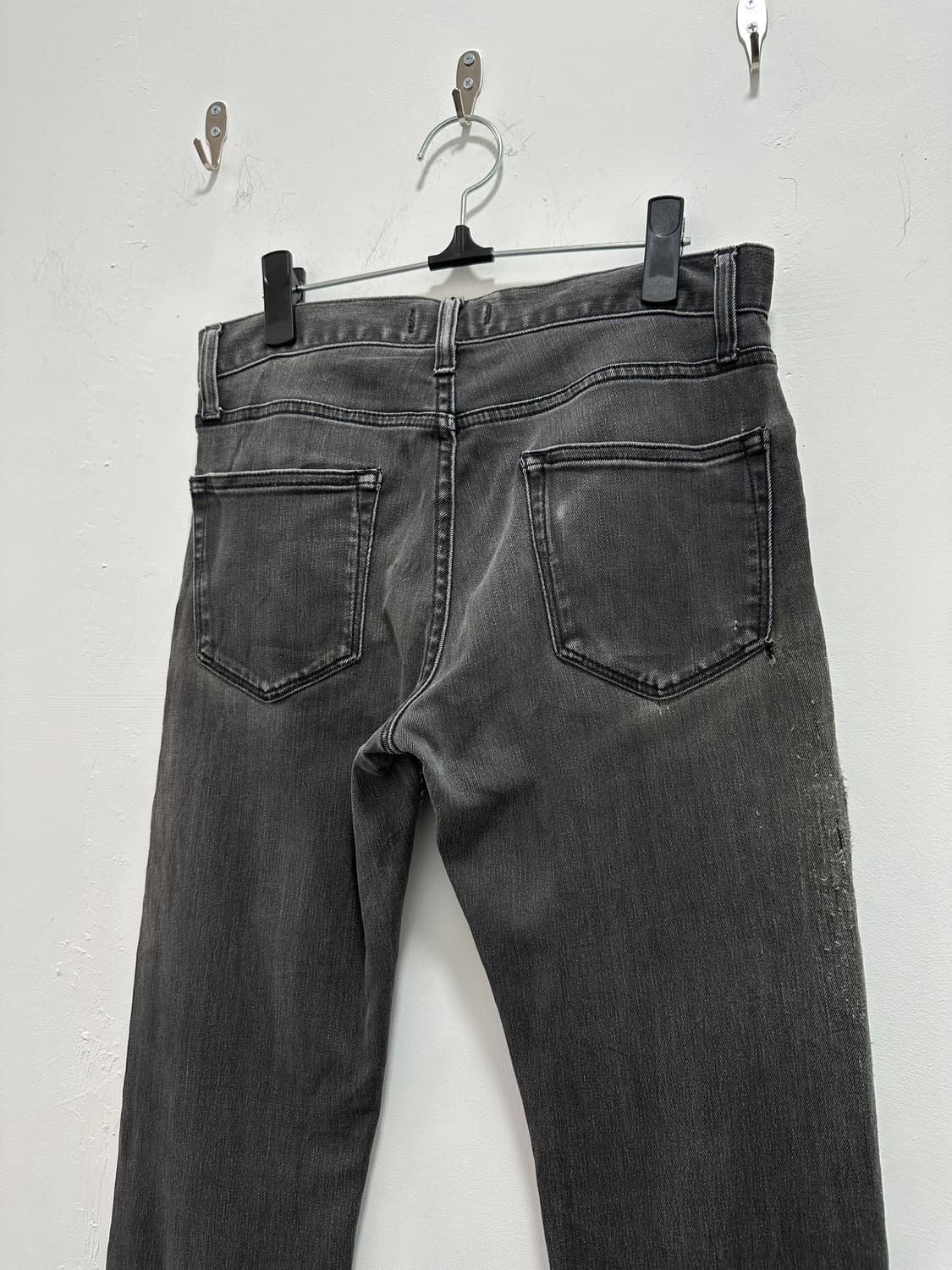 Vintage gray destroyed denim jeans 상품이미지5