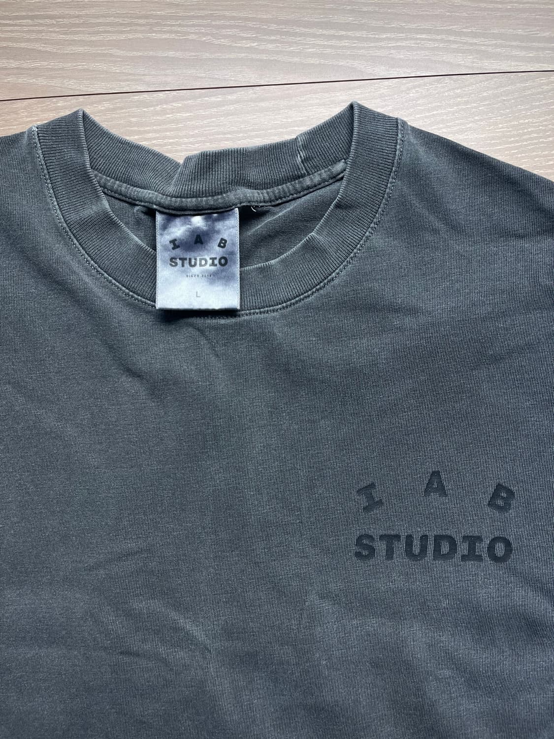 아이앱스튜디오 피그먼트 블랙 반팔 L 상품이미지3