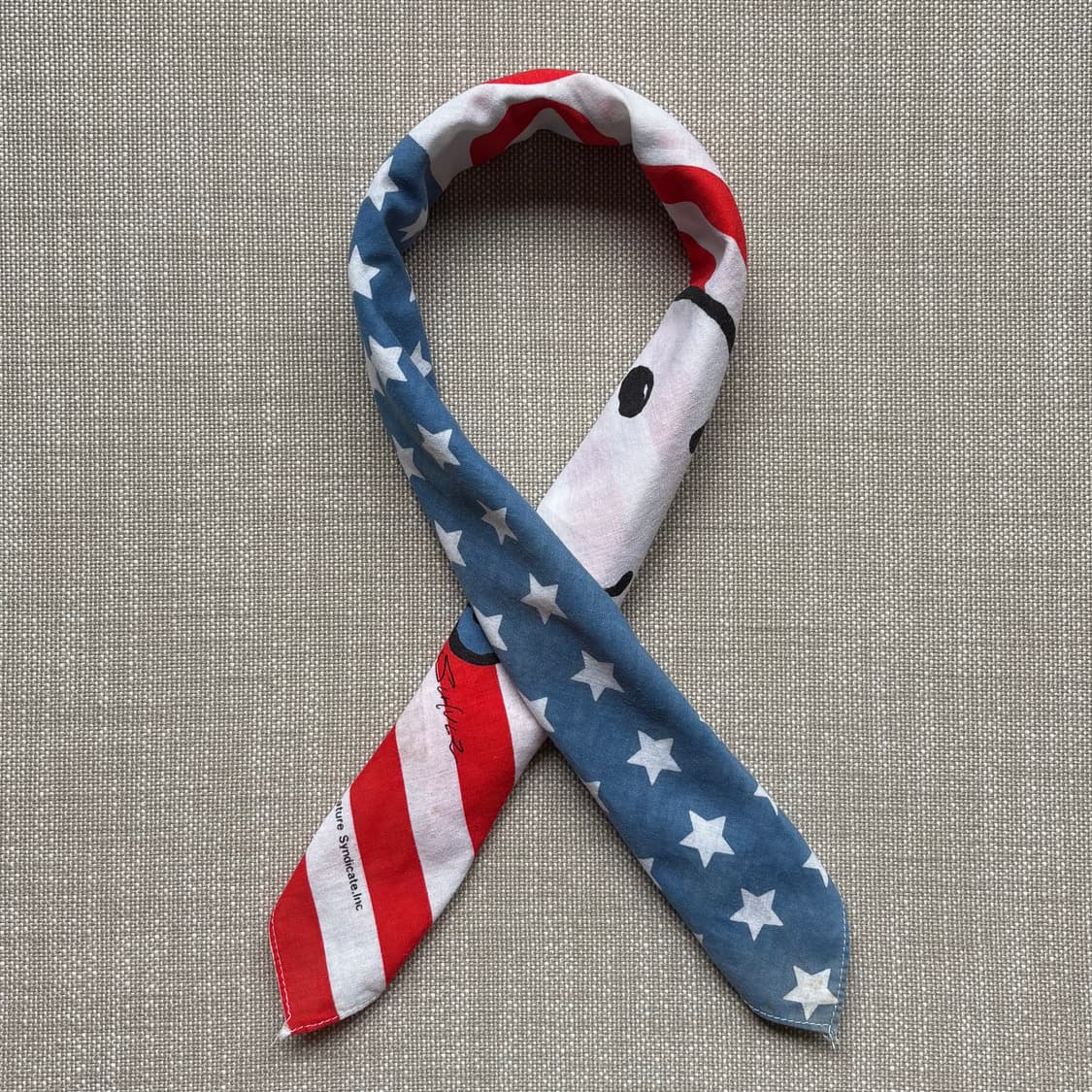 50s USA SNOOPY 1st 아메리칸 플래그 반다나 상품이미지10