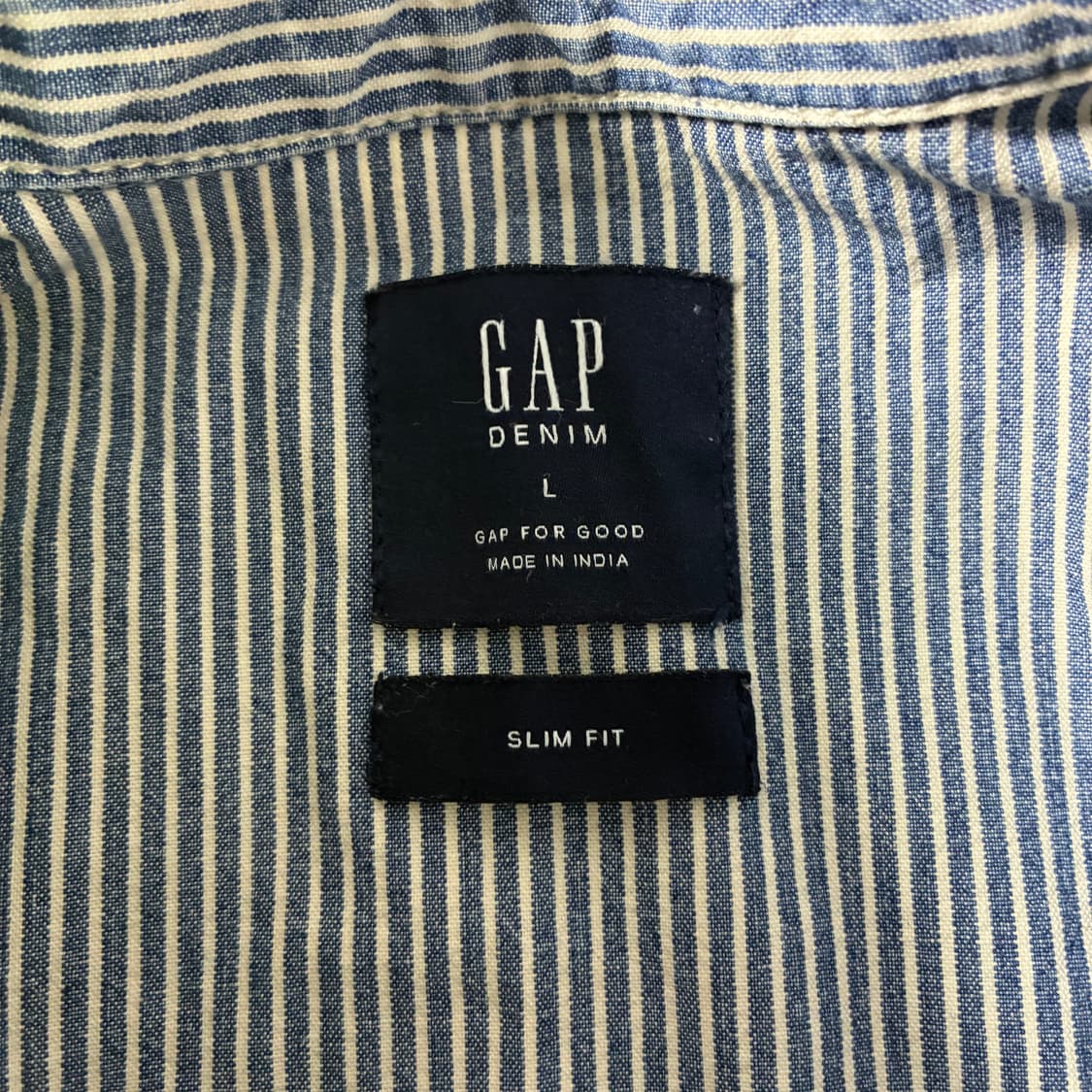 Gap  갭 스트라이프 웨스턴 데님 셔츠  상품이미지5