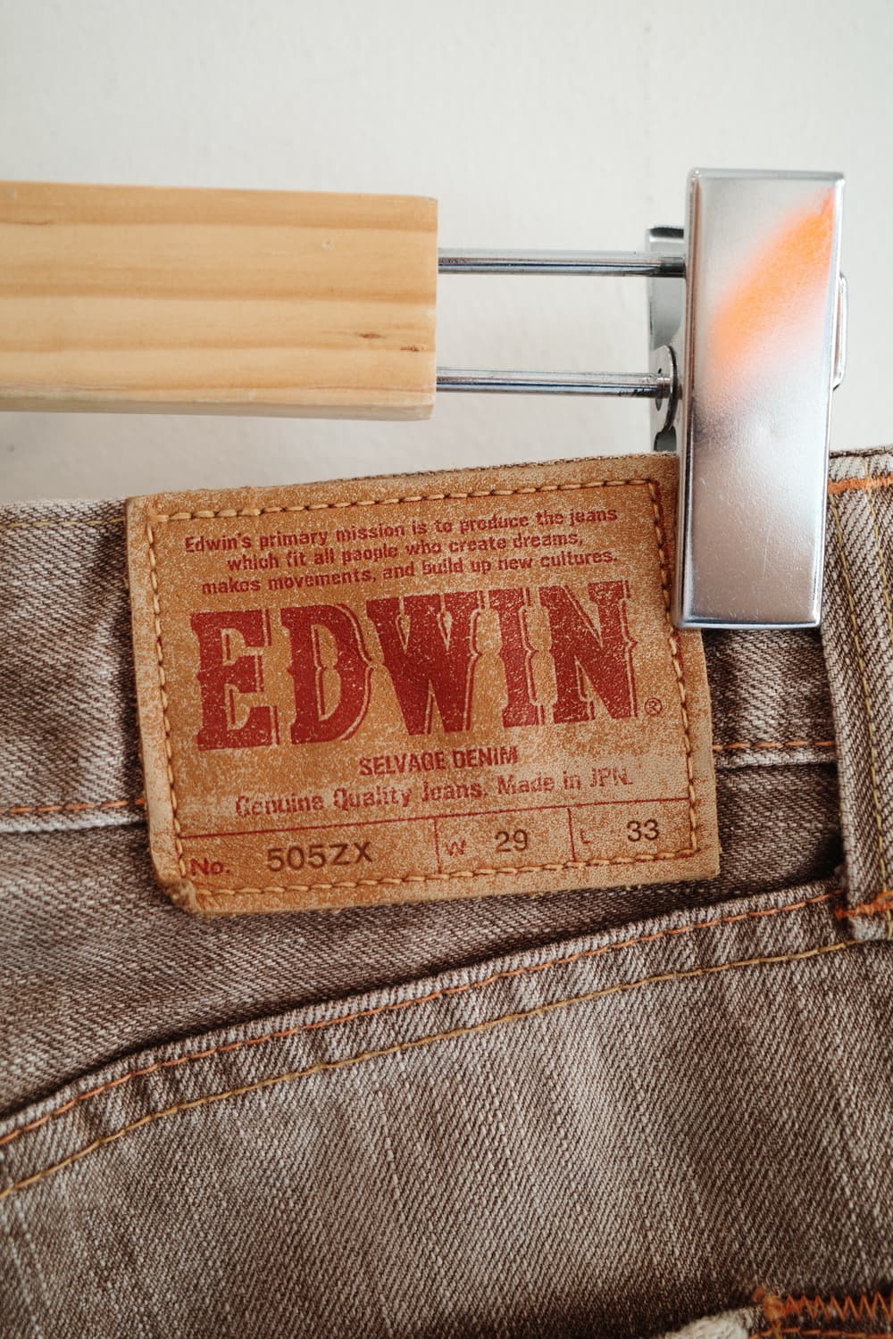 EDWIN 에드윈505zx 셀비지 데님 (MADE IN JAPAN) 상품이미지7