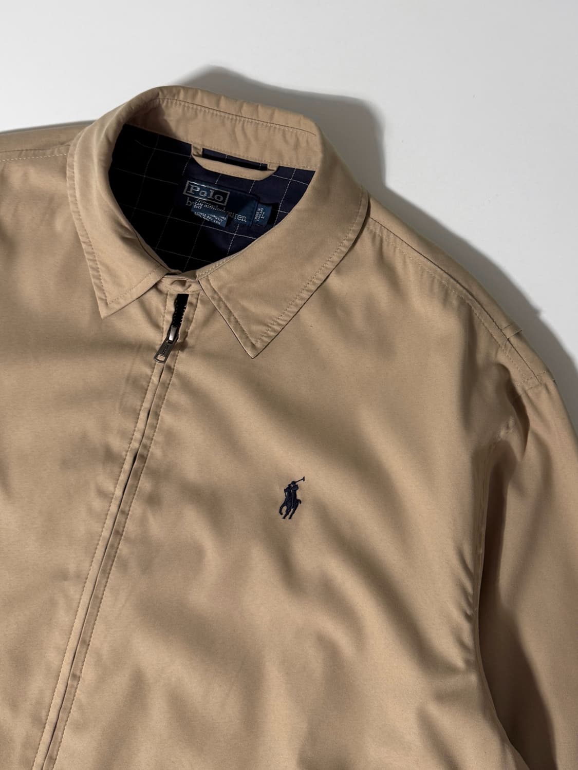 폴로 랄프로렌 루즈핏 베이지 폴리쉘 바이 스윙 자켓 상품이미지3