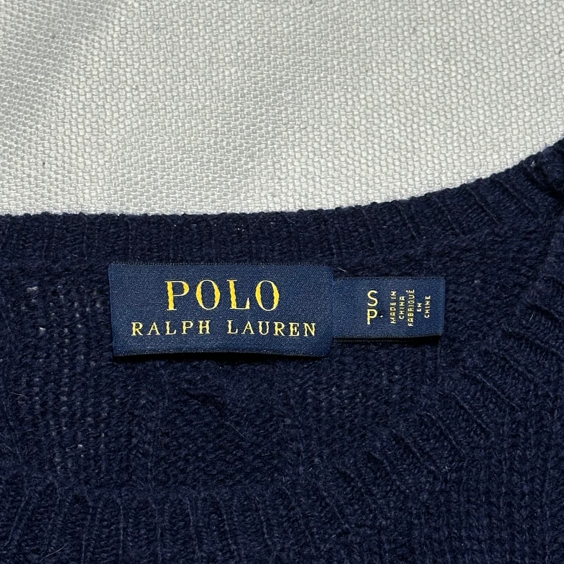 S 폴로랄프로렌 여성용 캐시미어 네이비 케이블 니트 상품이미지4