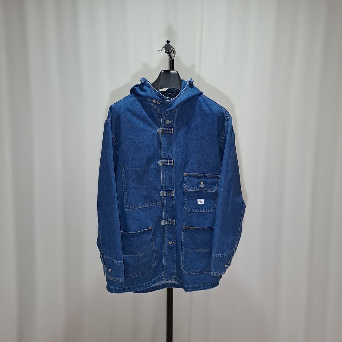 (택포) 90's 캘빈클라인 데님 후드 초어 자켓 105 B458 상품이미지1