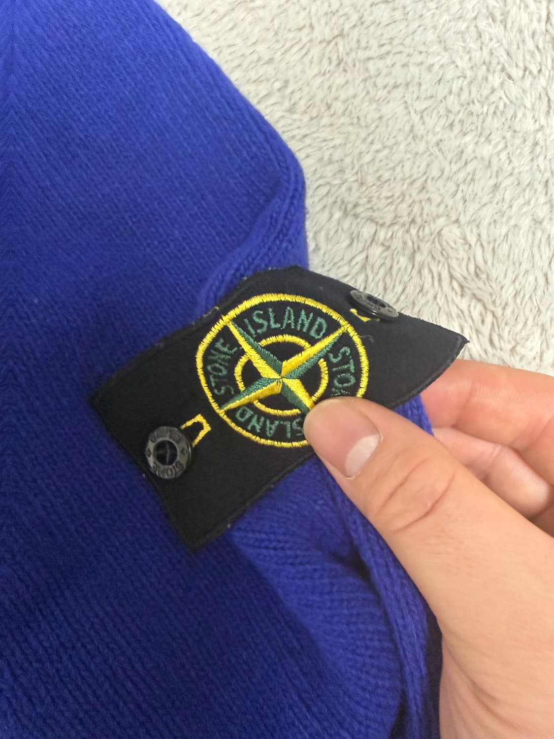 스톤아일랜드 반집업니트 로얄블루 상품이미지4