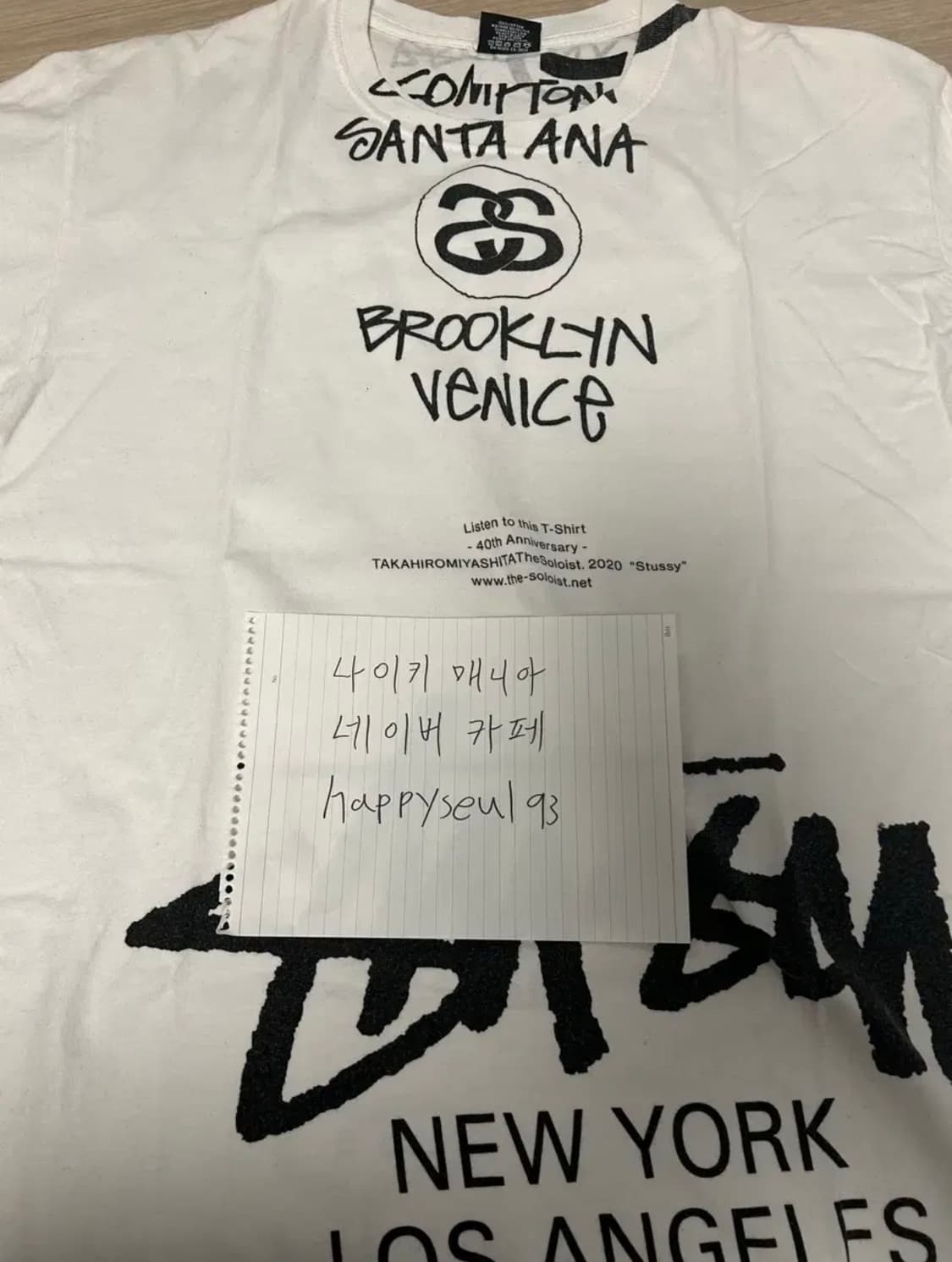 타카히로미야시타 더 솔로이스트 X 스투시 반팔 상품이미지4