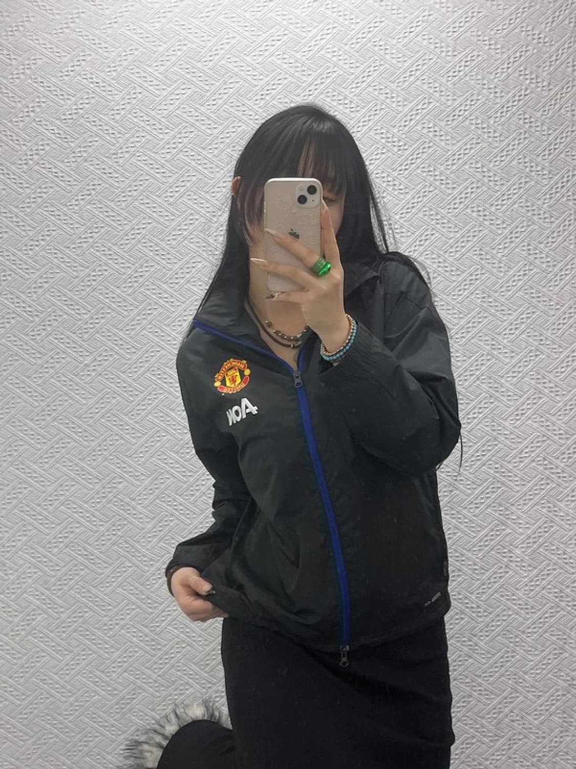 나이키 맨체스터유나이티드 레트로 축구 바람막이 자켓 L C08443 상품이미지1