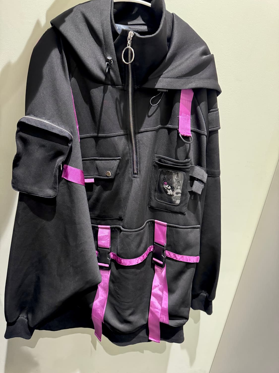 ililil 쿠로미 후드 산리오디마럽지뢰계서브컬쳐제이미에에누케유메텐보 상품이미지8