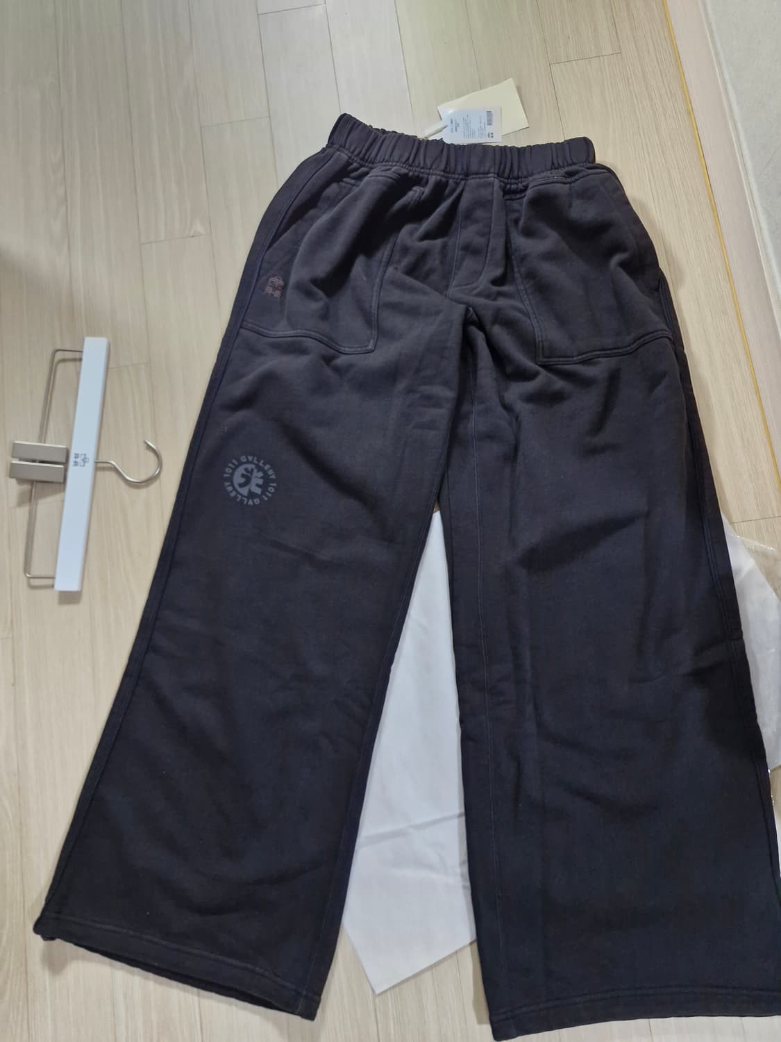 폴리테루 1011 퍼티그 스웨트팬츠 1.2v 블리치드 블랙 3사이즈 상품이미지3