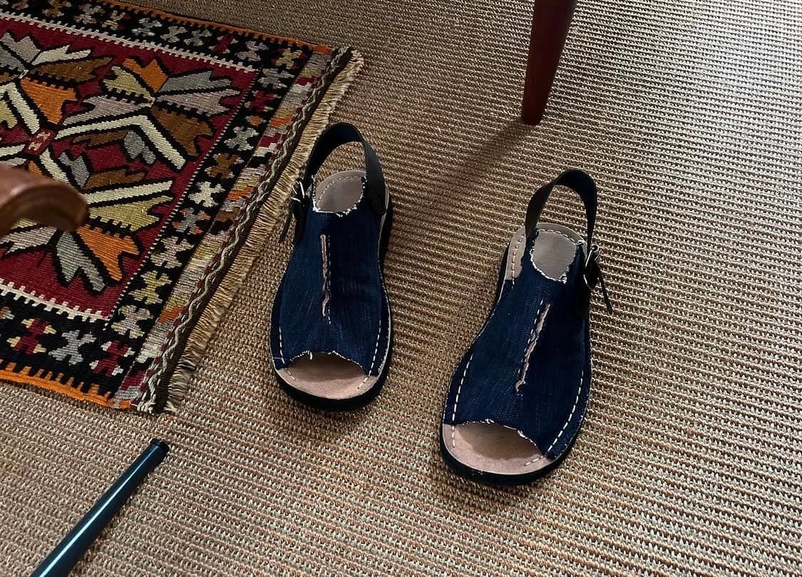 Quilp Denim / Leather Sandal 상품이미지1