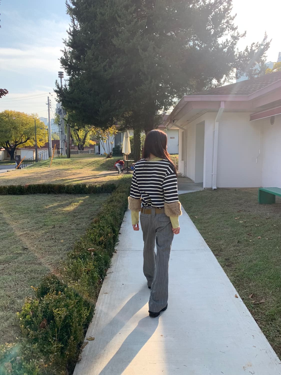 [SYSTEM] Stripe Belted Trousers 상품이미지4