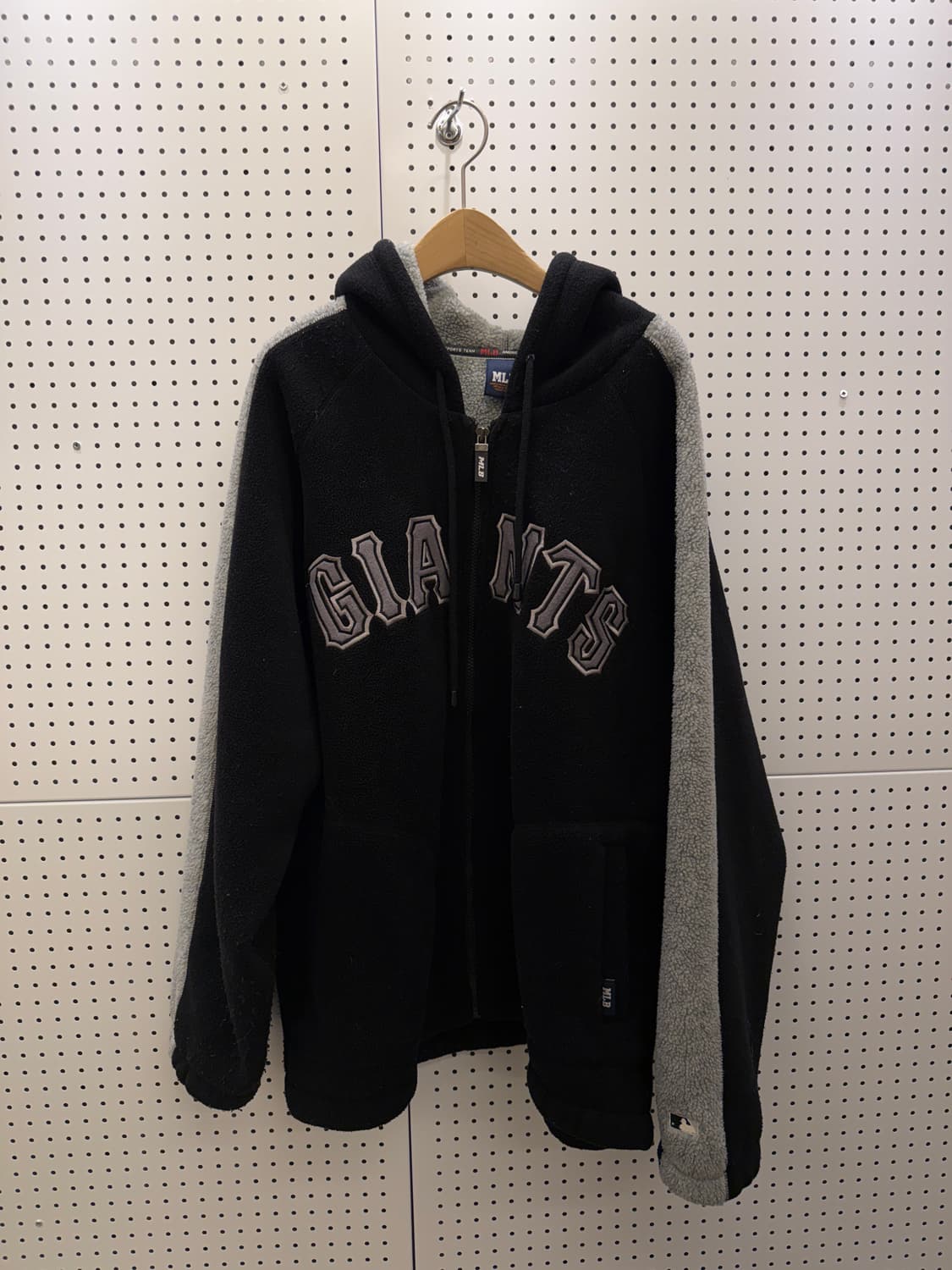 MLB 자이언츠 빅스펠아웃 박시 후리스 후드 집업 U993 상품이미지2