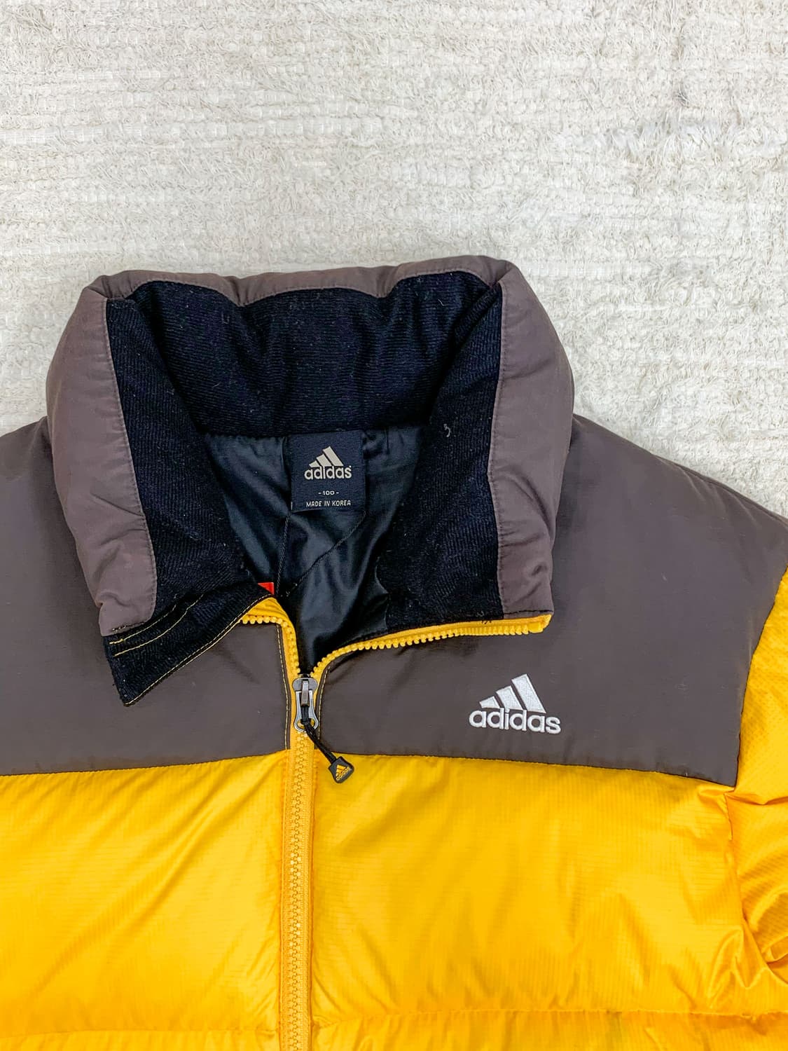 Adidas Yellow/Brown Padded Jacket 상품이미지2
