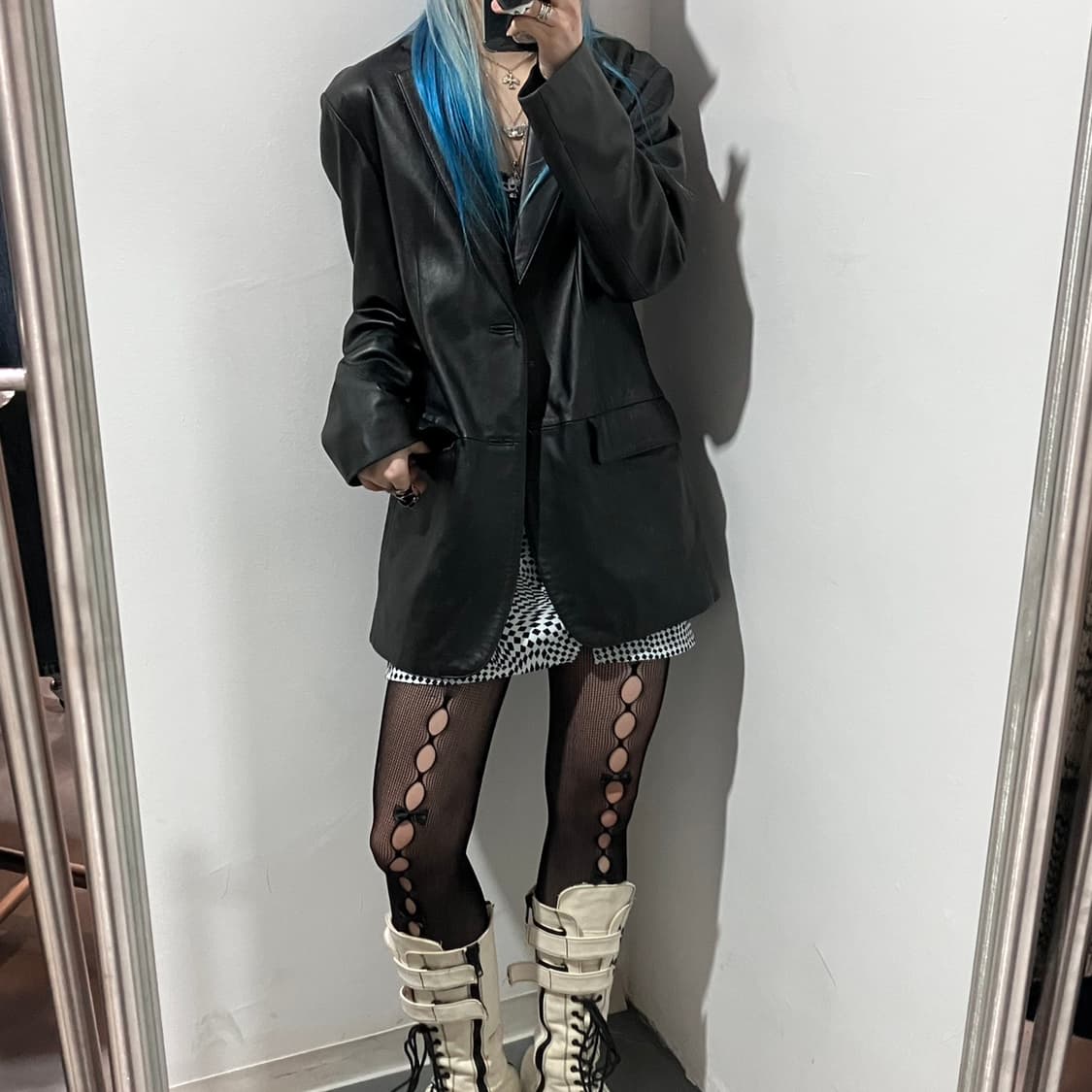 세레디 레더 블레이져 상품이미지1