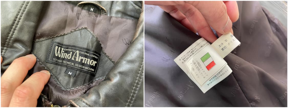 빈티지 양가죽 브라운 에이징 카 코트 상품이미지10