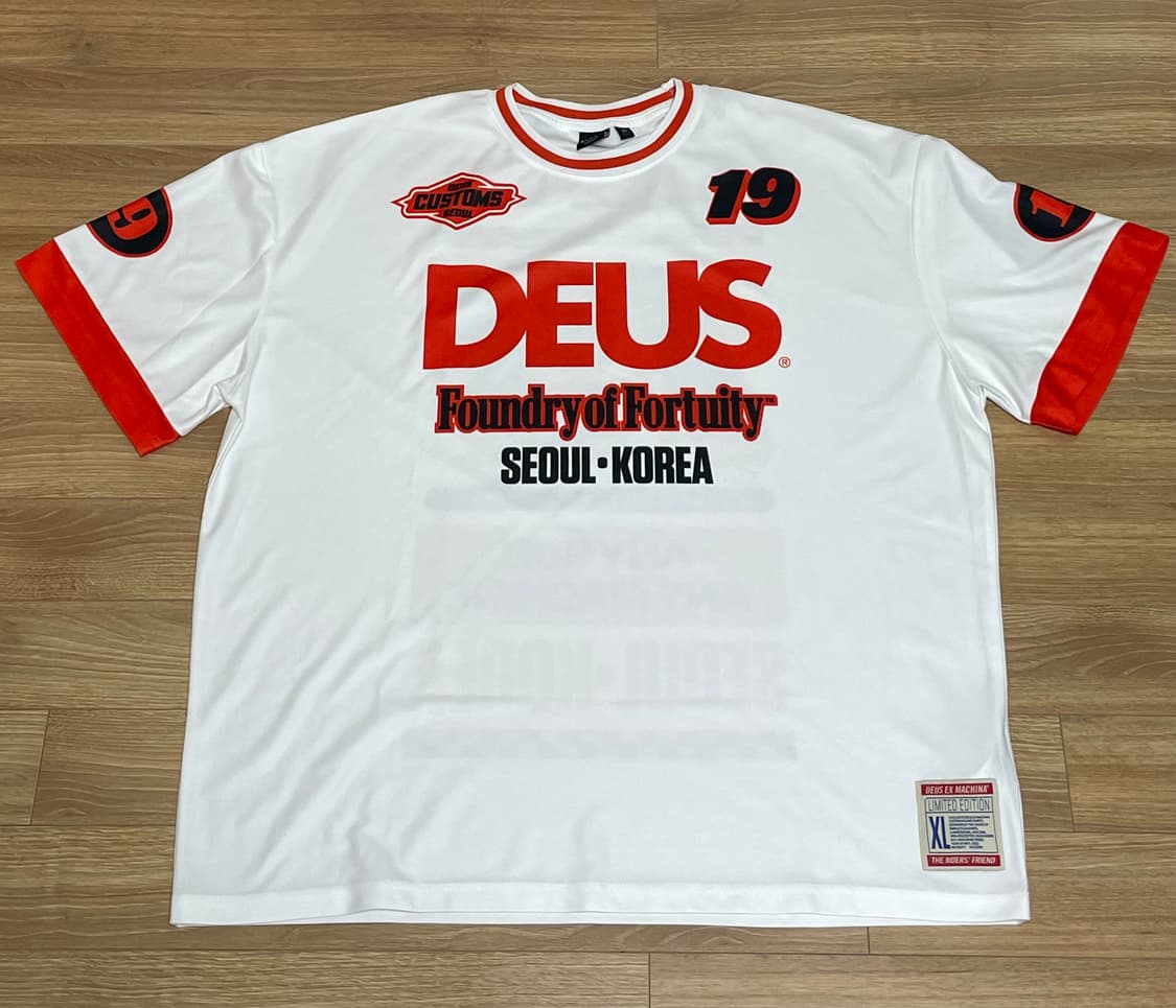 Deus 모터사이클 티셔츠 화이트 상품이미지2