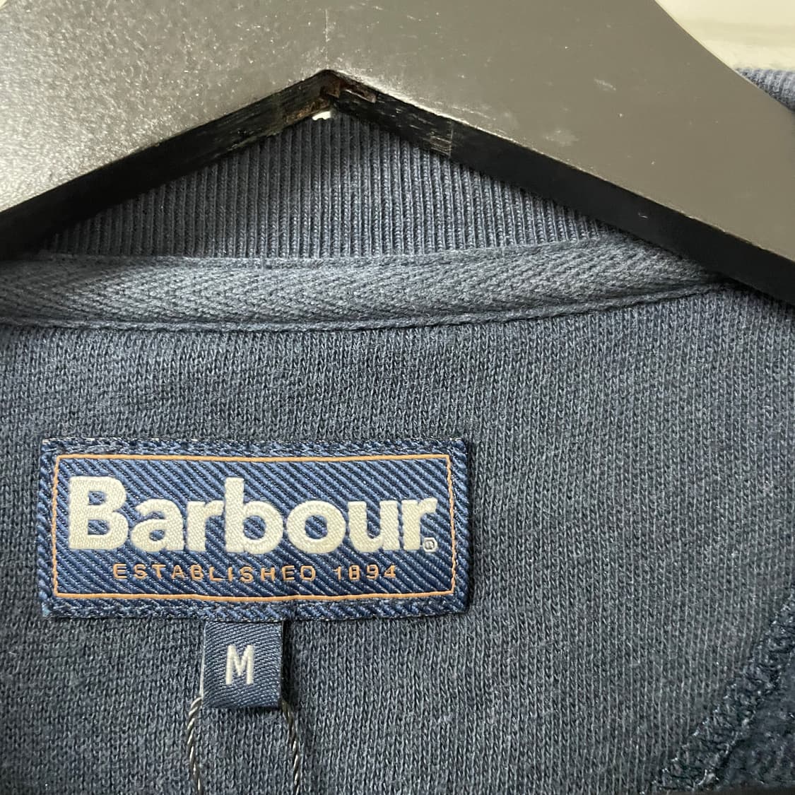 바버 로고 맨투맨 네이비 M 상품이미지4