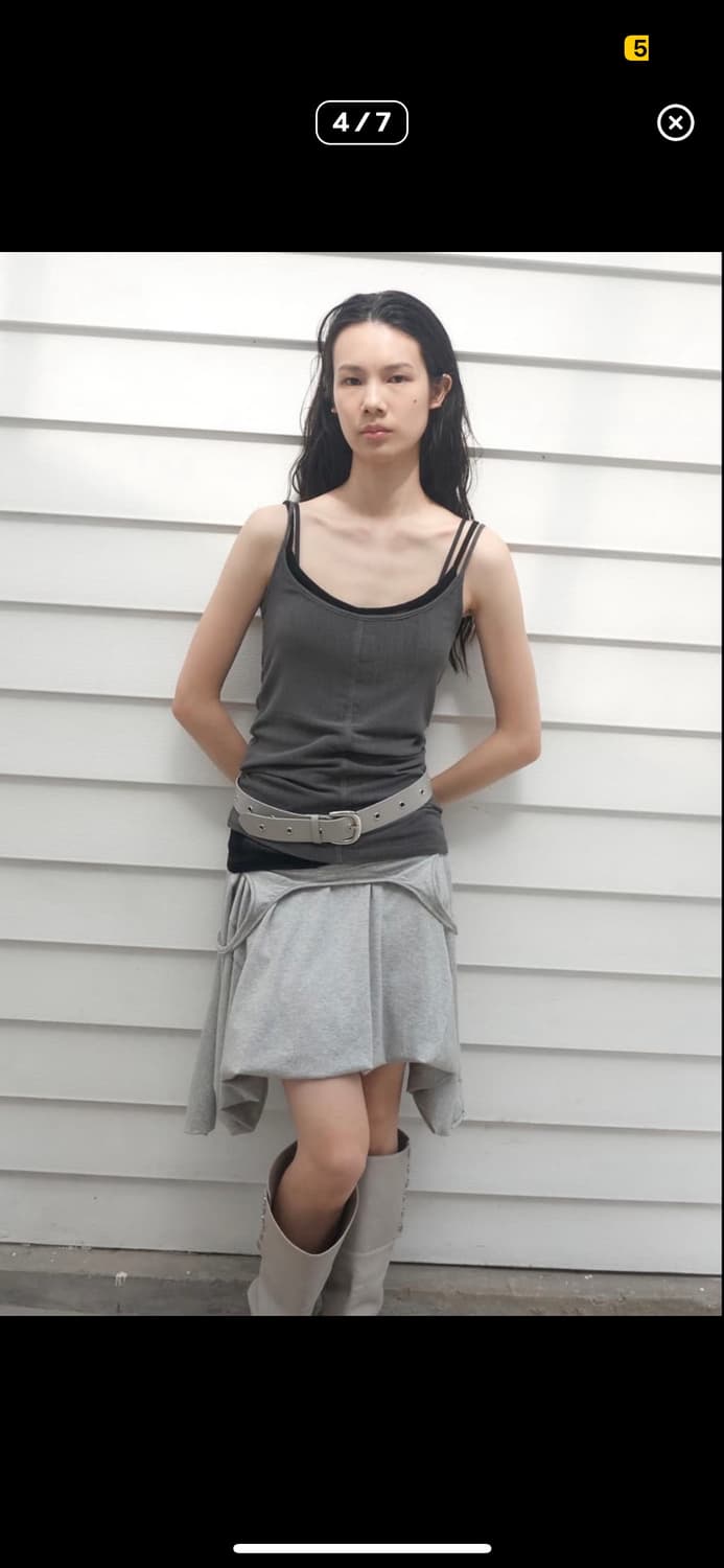 세릭 벌룬 원피스 그레이 상품이미지3