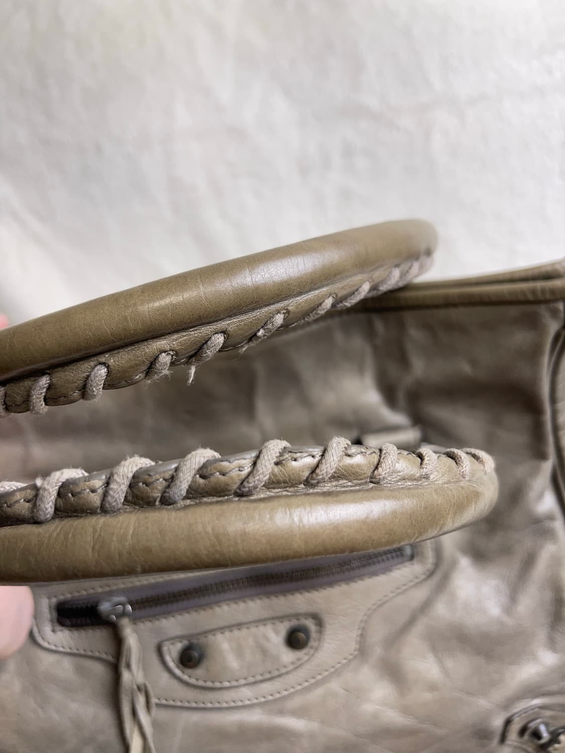 발렌시아가 클래식 시티백 선데이 || 모카 상품이미지8