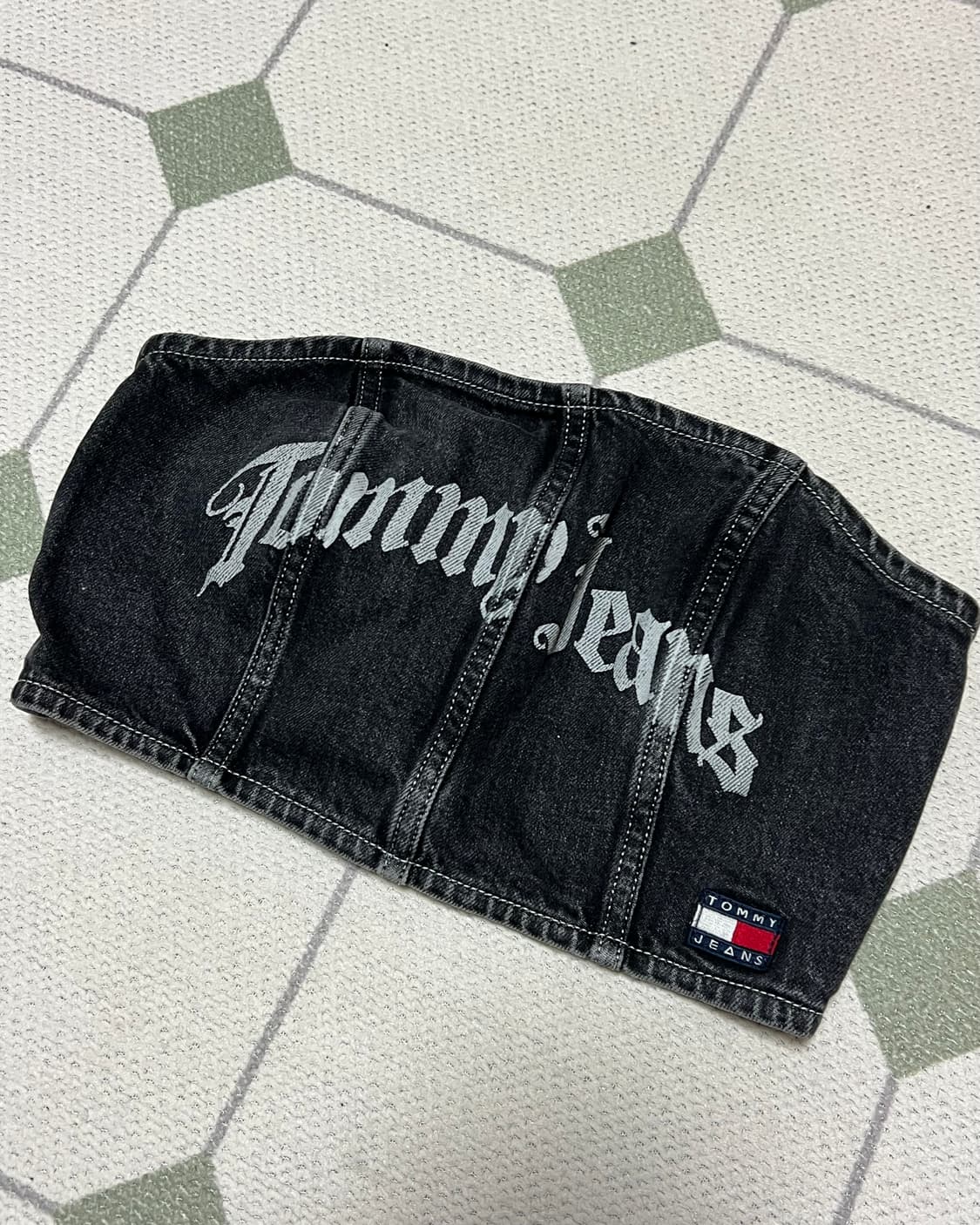 타미진스 데님 뷔스티에 튜브탑 정품 S 상품이미지3