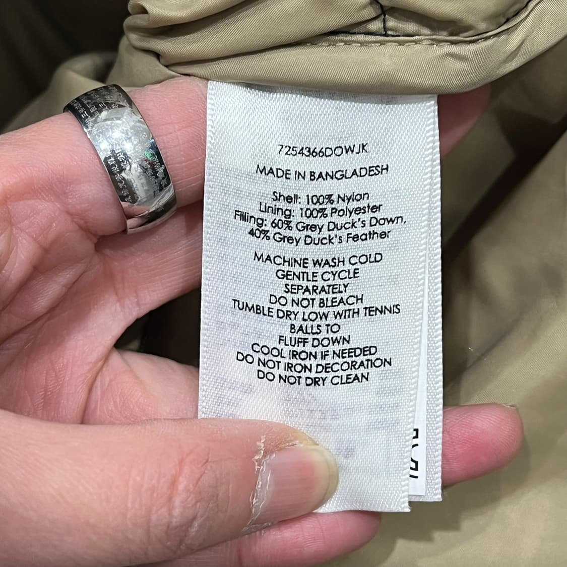 데님앤서플라이 성조기 패치 패딩 s08474 상품이미지8