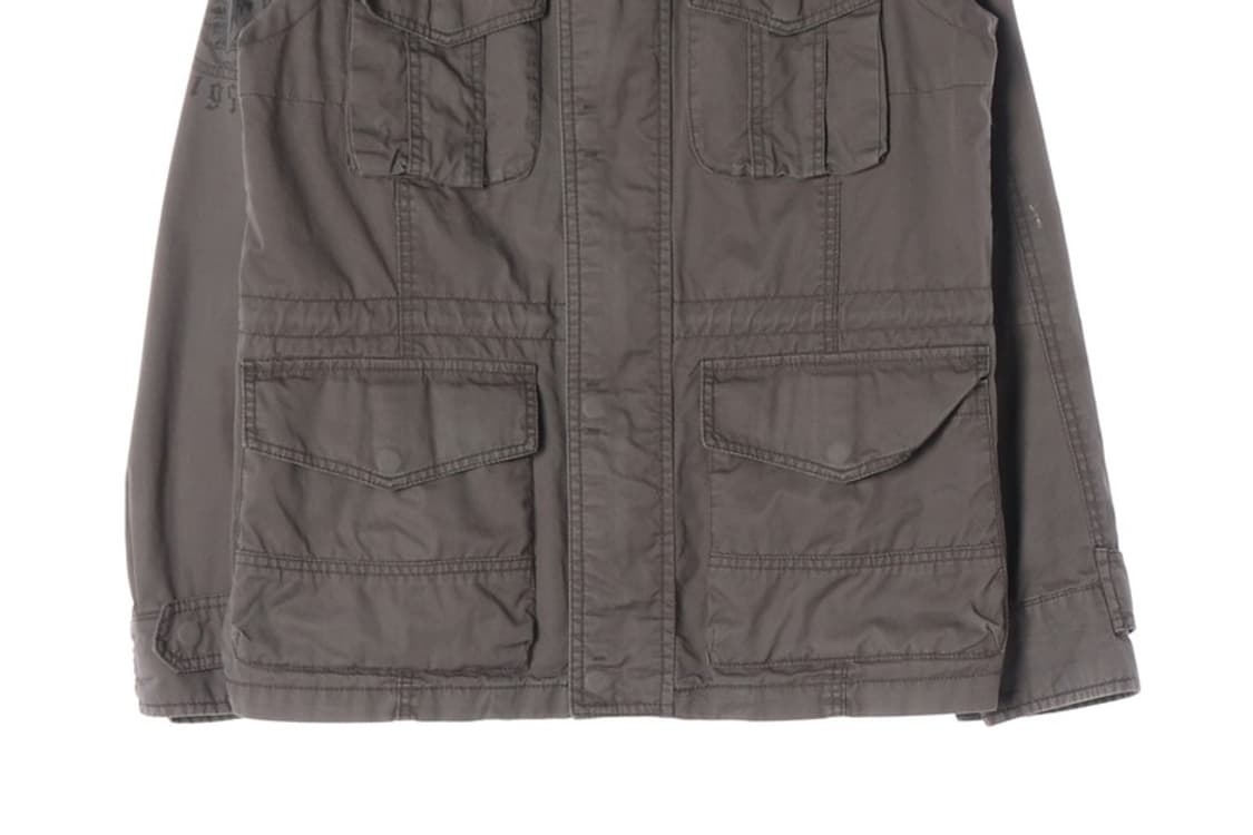 버커루 빈티지 워싱 밀리터리 하이넥 야상 자켓 L 상품이미지4